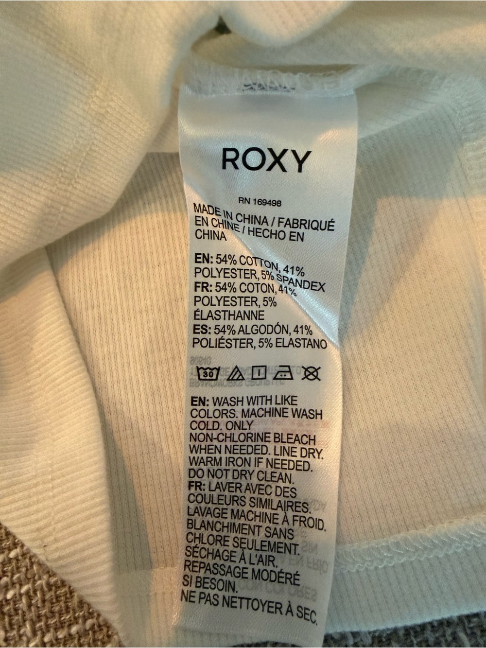 Roxy BRAND NEW BABY TEE WOMENS SMALL - Picture 3 of 3